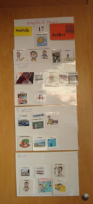 Feuilles de pictogrammes