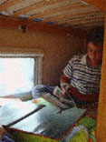 Dans la caravane