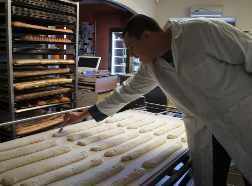 Travail en boulangerie