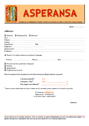 Cliquez sur l’image pour accéder au bulletin au format PDF Image du bulletin d’inscription