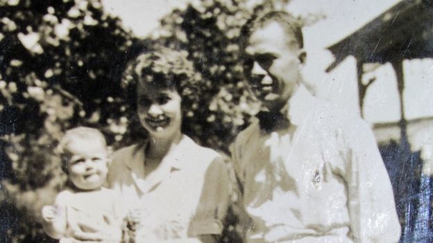 Donald avec ses parents